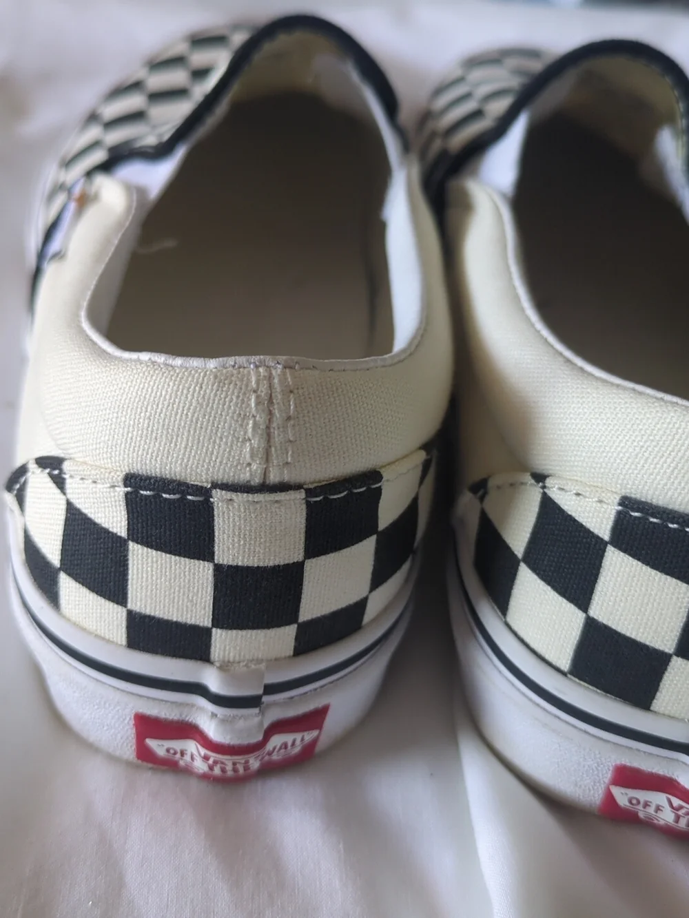 Vans Kids Black & White Checkerboard Slip-On Sneakers - Picture 4 of 8